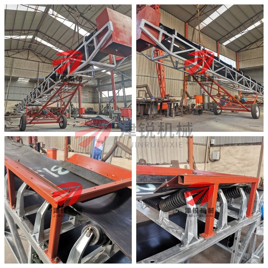 出口尼羅河的移動式皮帶機發貨前試機現場-3 出口尼羅河的移動式皮帶機發貨前試機現場-3