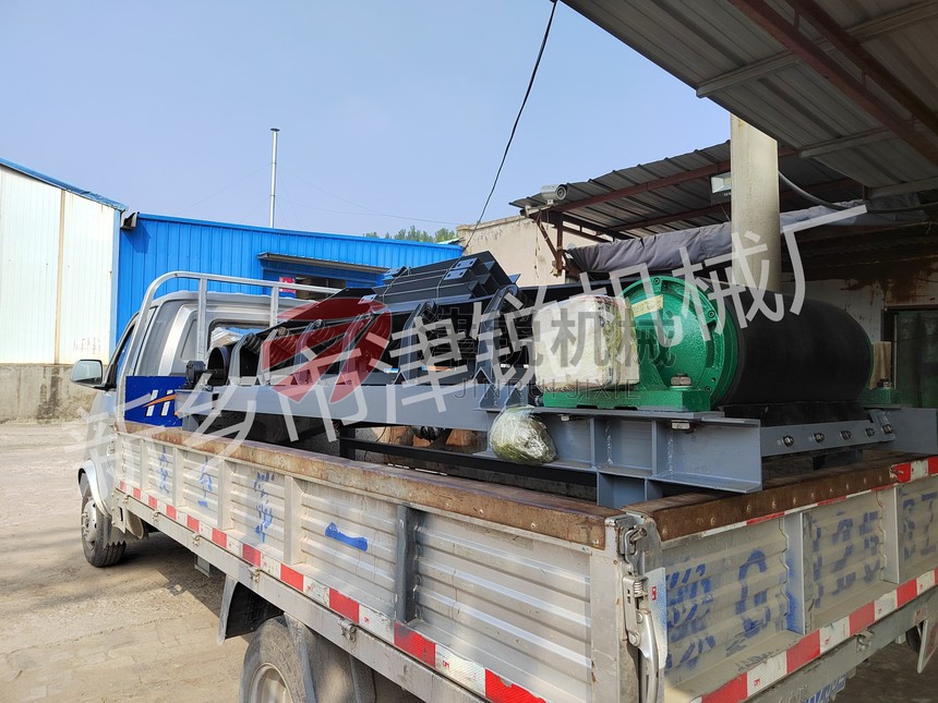 廣西發貨TD75型固定式皮帶機現場實拍-7