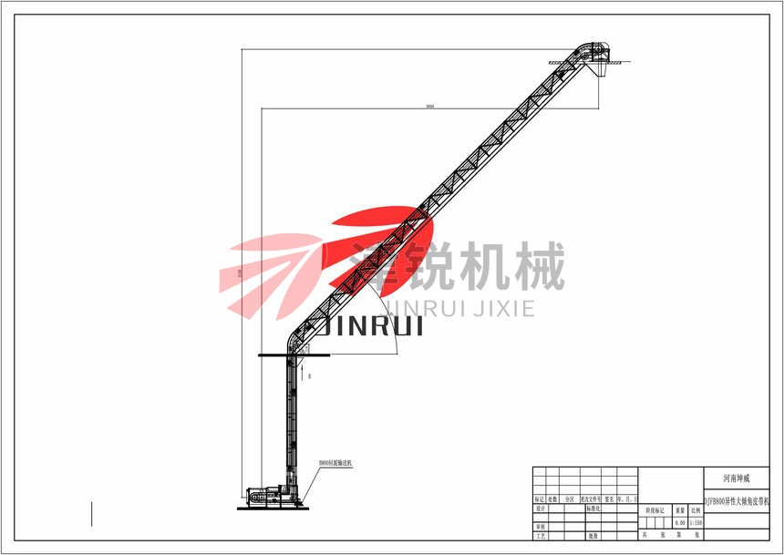 異型封閉式大傾角皮帶輸送機(jī)發(fā)貨現(xiàn)場(chǎng)-1