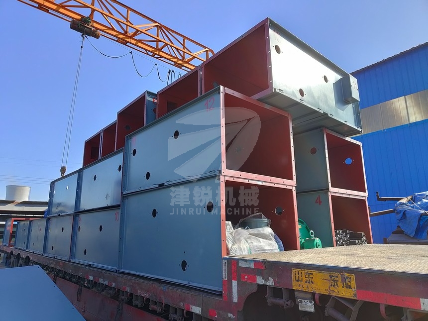 TD75型平皮帶輸送機發貨現場